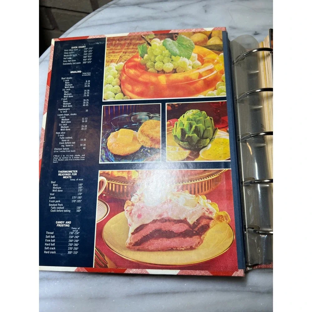 Better Homes and Gardens New‎ Cook Book Vintage Gingham Plaid 5-Ring Binder